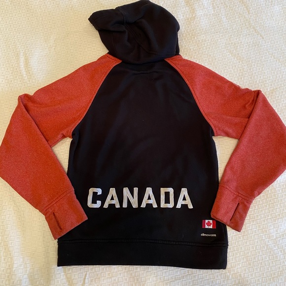 2/$30 - Adidas Fleece Canada Olympic Hoodie - Picture 2 of 3